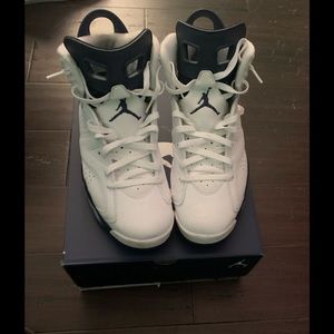 Jordan 6 White and Navy mens size 11